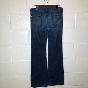 7 For All Mankind Dojo Wide Leg Flare Jeans 29